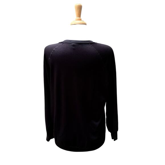 Beyond Yoga Oversized Sweatshirt NWT Sz XS Black Crew Neck Relaxed Pullover - Picture 3 of 11